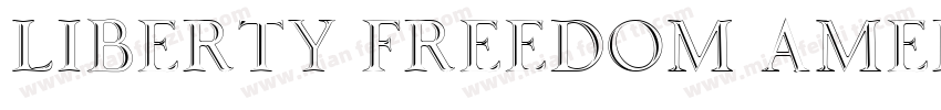 LIBERTY FREEDOM AMER字体转换